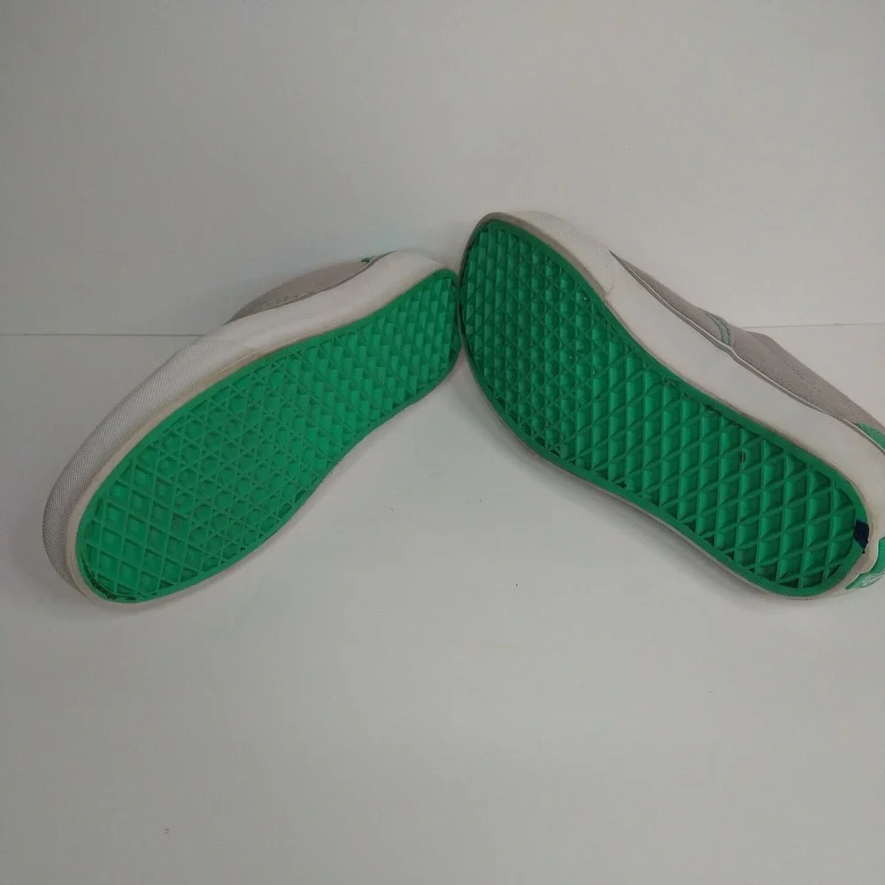 VANS ERA HEEL POP SKATE SHOE SLEET‎ GREY/MINT LEAF YOUTH M5.5, W7